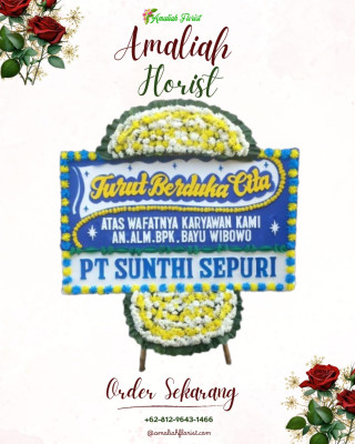 Papan Bunga Duka di Cijantung